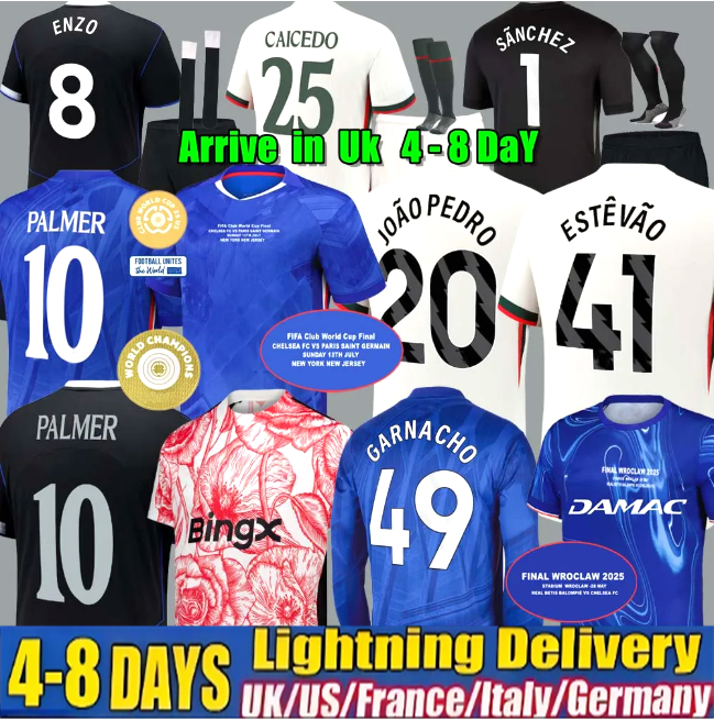 chelase jersey 25 26 Cole Palmer Jadon Sancho Enzo Fernandez jersey Marc Cucurella Mykhailo Mudryk Caicedo kit kids Chelse Football Shirt cfc jersey chelses