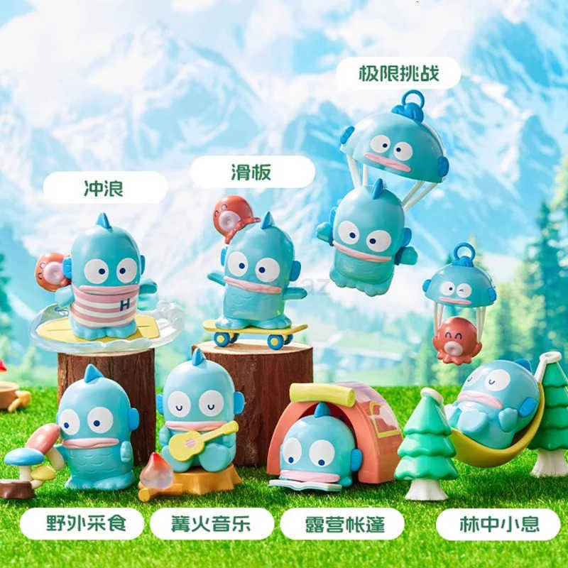Sanrio Genuine Hangyodon Extreme Outdoor Blind Box Figure Ornament Model Toy Cartoon Cute Decorative Gift H251217