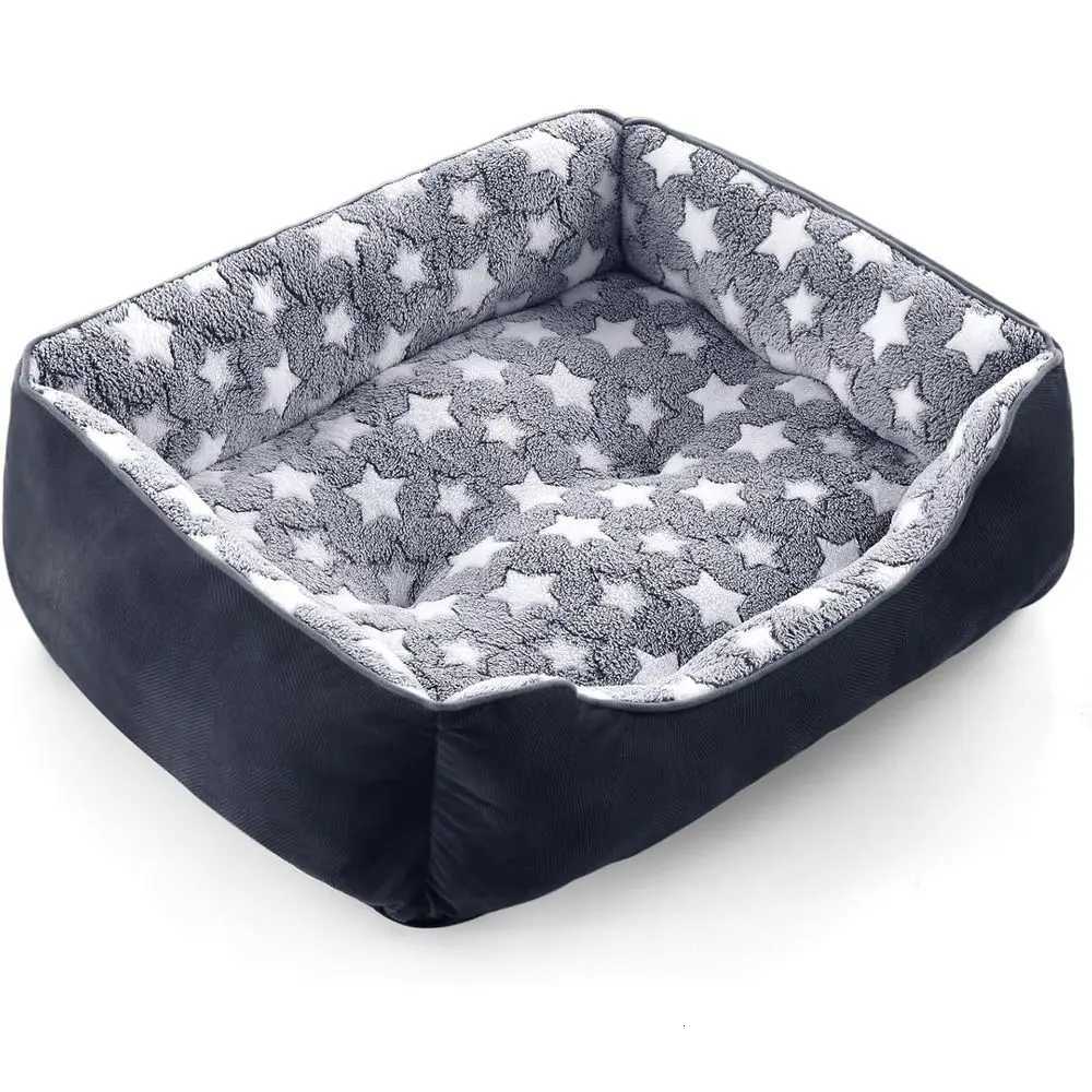 Small Dog Beds Small Size Dogs Rectangle Washable Dog Bed Orthopedic Dogs Sofa Bed Pet Cuddler Anti-Slip Bottom Soft Calming M251217