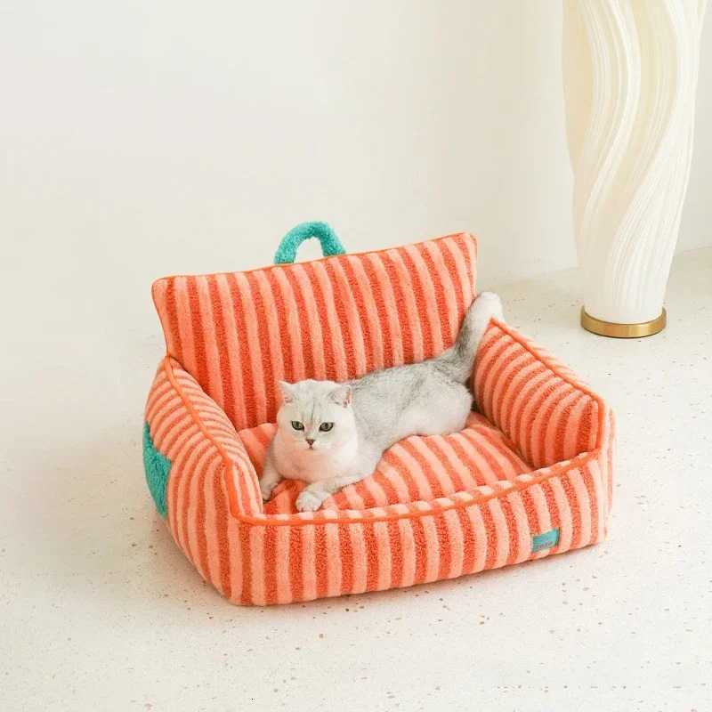 Cat Warm Mats Super Soft Small Dogs Winter Warm Sofa Beds Thicken Pet Fleece Nest Puppy Kitten Washable Sofa M251217
