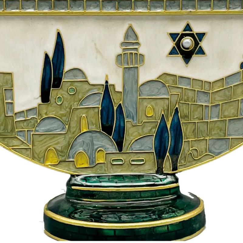 Candle Holders 9 Branch Holder For Hanukkah Menorah Candelabrum Head Candlestick Stand Christmas Party Wedding Celebration Decor XJ260305