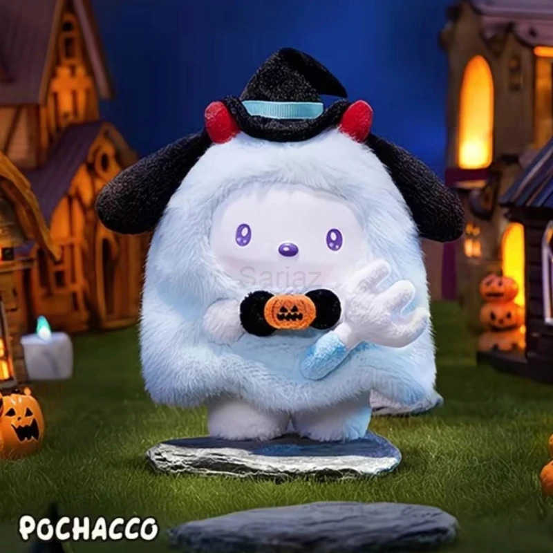 Sanrio New Candy Carnival Night Series Blind Box Halloween Vinyl Plush Surprise Box Cute Pendant Figure Doll Mystery Box Gift H251217