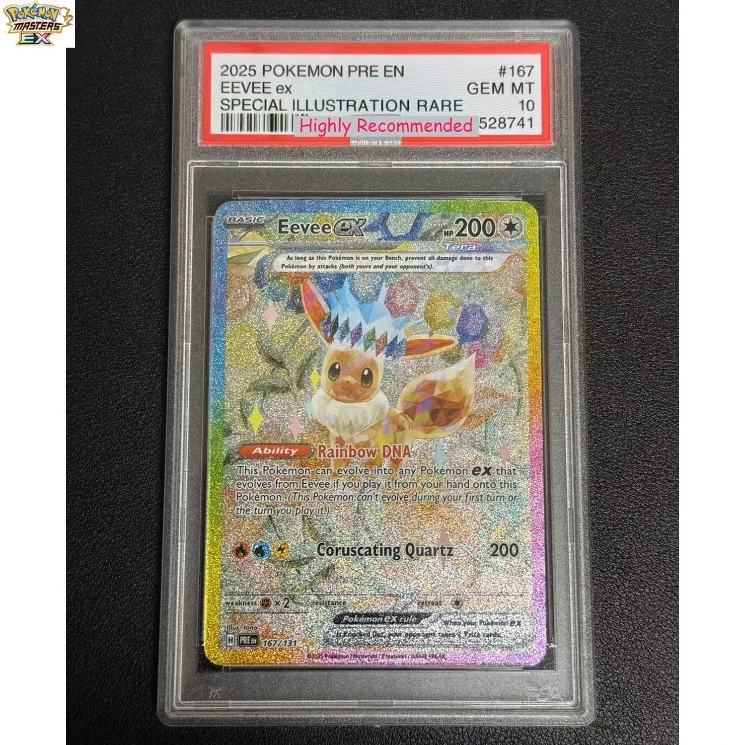 Eeveelution English Version Umbreon Silver Sand Flash Collection Card Copy 10Points Rating Card Anime Game Card Gift Toy L2 L25121769CQ