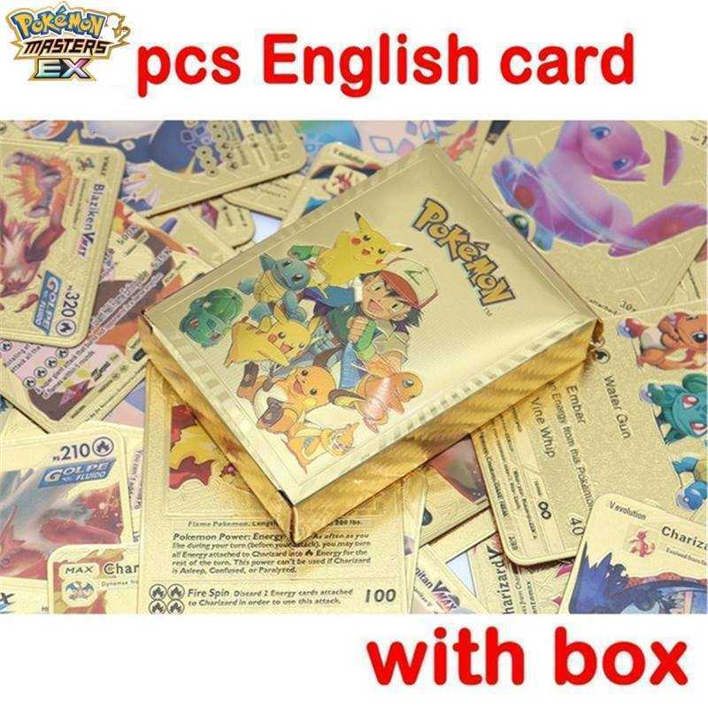 Pokmon Vmax German Flash Cards Pokmon English Spanish French Gold Cards Pokmon Cards L251217QFRV
