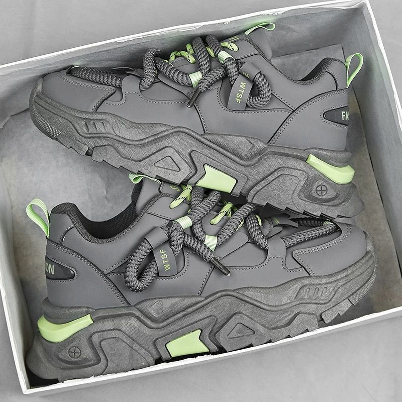 New design Shoes Autumn New Fashion Breathable shoes Men's trendy and versatile insole height-increasing sports shoes Casual shoes free shipping