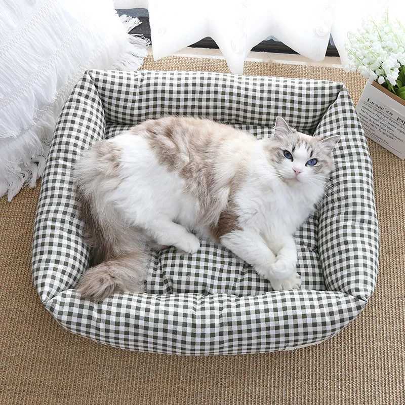 New Four Seasons Universal Pet Nests Spring and Autumn Square Nests Winter Warm Dog Nests Cat Nests Thickened Small Dog NestsCat M251217