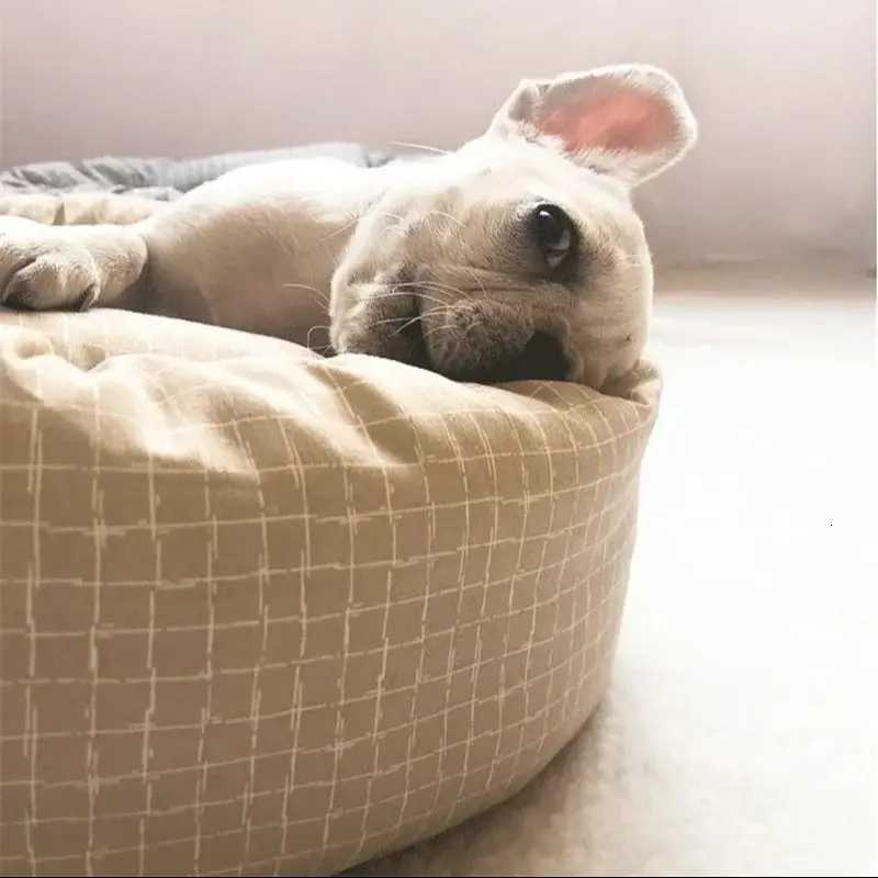 Dog Pet Beds Small Dogs Kennel Large Medium Basket Bed for Cats Supplies Puppy Breeds Accessories Mat Fluffy M251217