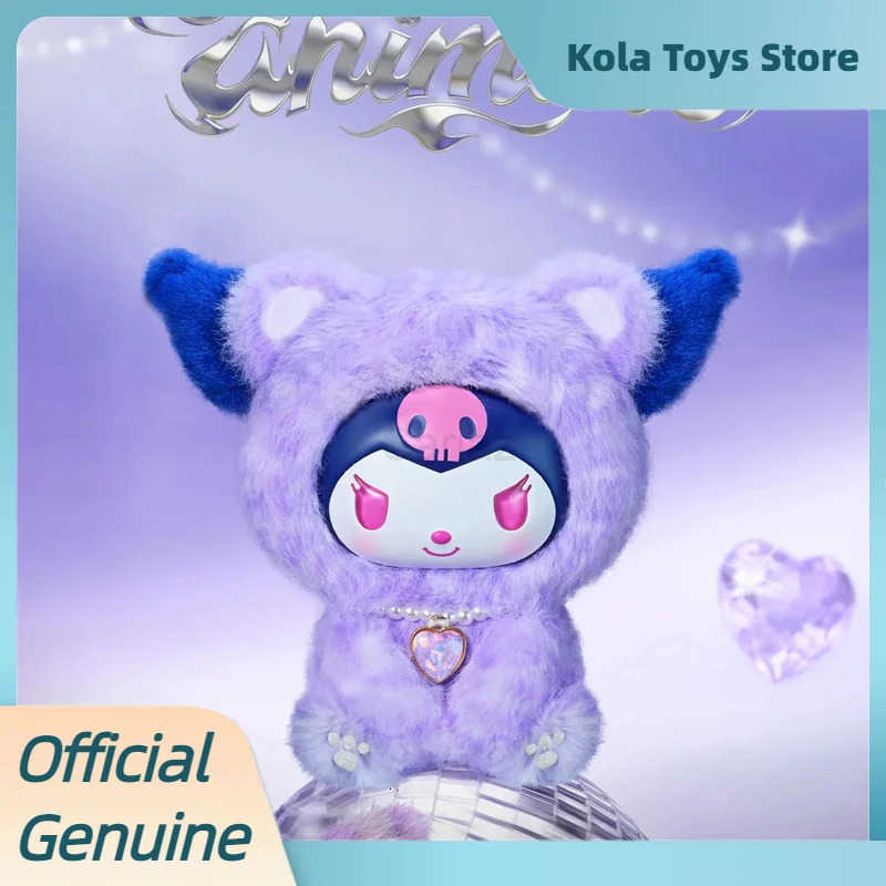 Sanrio Genuine Fores Animals Series Blind Box Kawai Vinyl Plush Pendant Figure Doll Kuromi My Melody Mystery Box Toys Girl Gift H251217