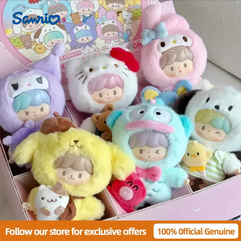 Sanrio Genuine Characters X zZoton Love-league Buddies Series Vinyl Dolls Blind Box Cute Hello Kitty Kuromi Guess Bag Toys Gift H251217