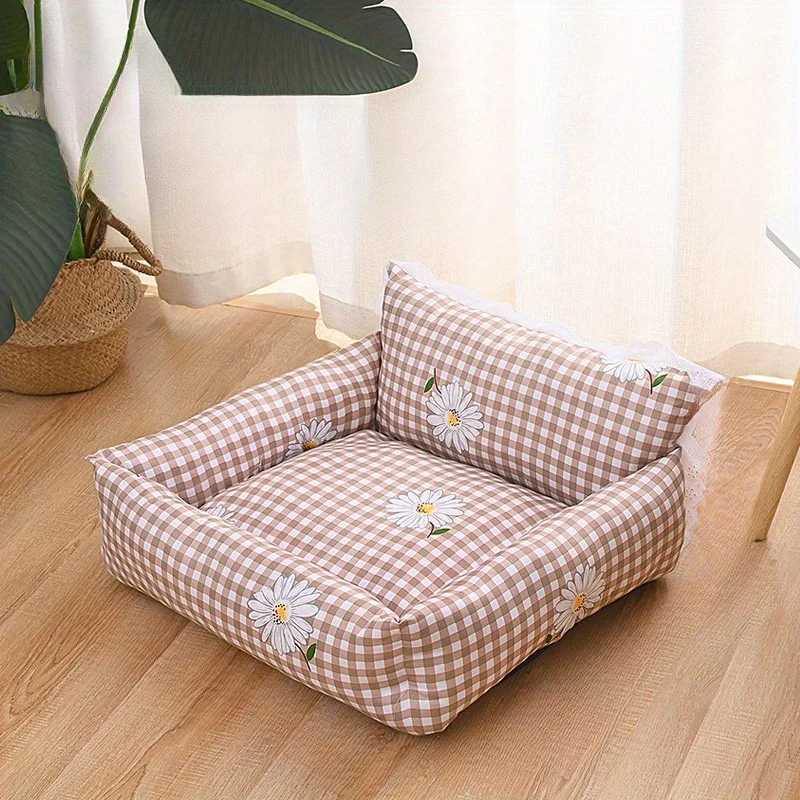 Baisher Cozy Pet Sofa Bed for Cats Dogs - Thick Warm Memory Foam Nest with Anti-Stain Polyester Cover M251217