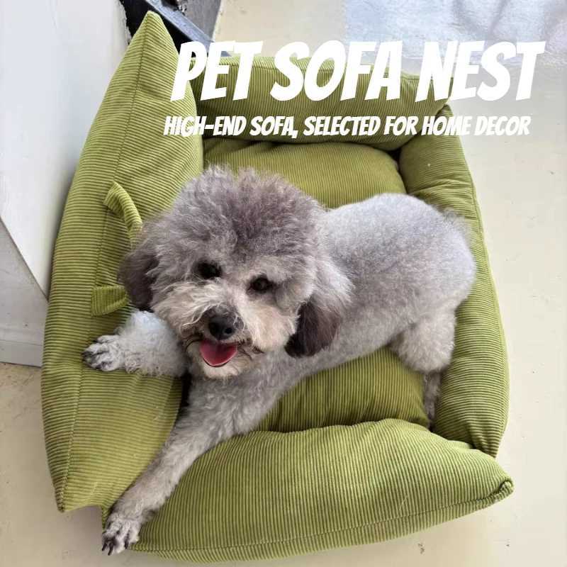 Puppy special sofa kennel winter warm pet Internet celebrity cat nest small dog sleeping mat cushion winter bed M251217