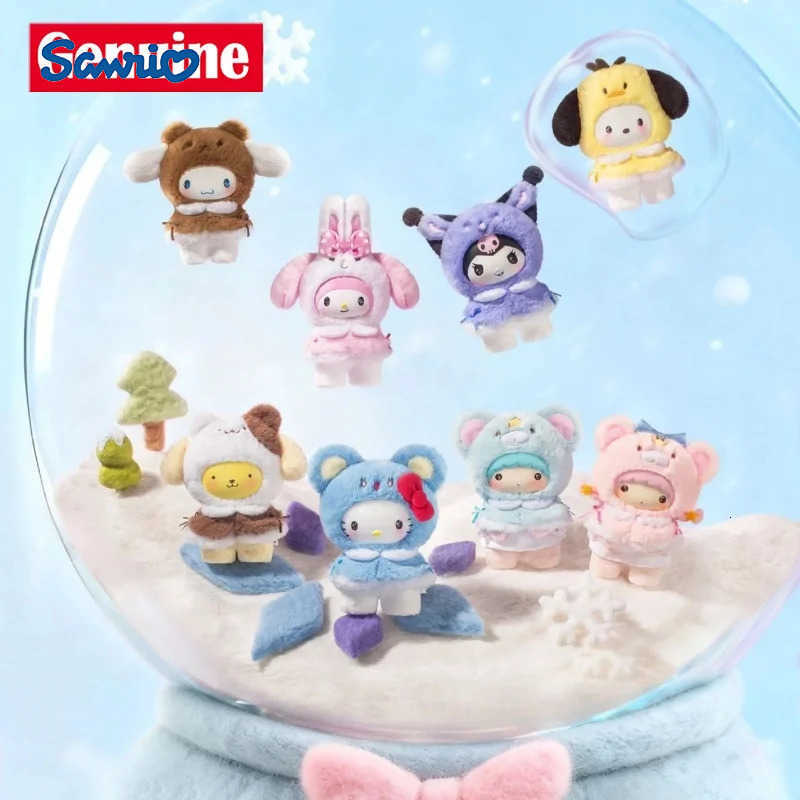 Sanrio Original Little Cape Series Blind Box Kawaii Vinyl Plush Pendant Figure Doll Trendy Toys Mystery Box Girl Christmas Gifts H251217