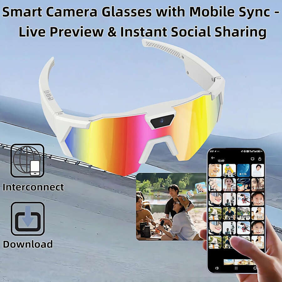 Smart Glasses With AI | Real-Time Translation & Object Recognition, Open-Ear Ultra-Light Design, Up To 8 Hours Battery Life, HD Audio, Wireless Calls,