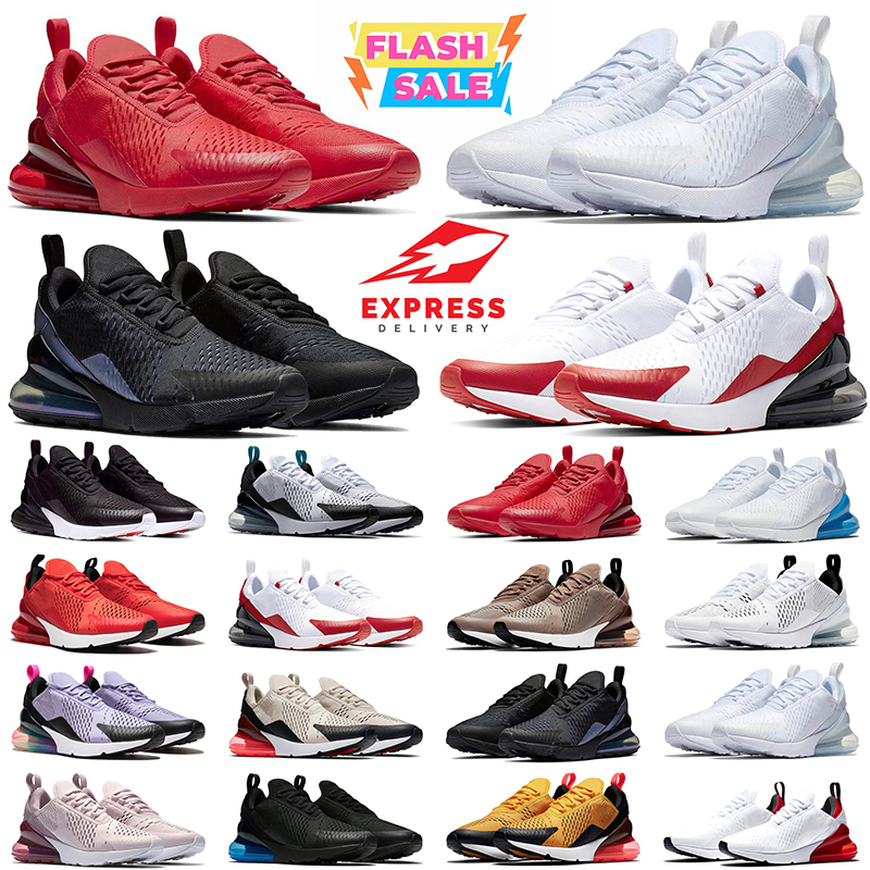 designer shoes 270 270s mens women Running Shoes Triple Black Sier Gold Bullet University Red mesh Leather trainers