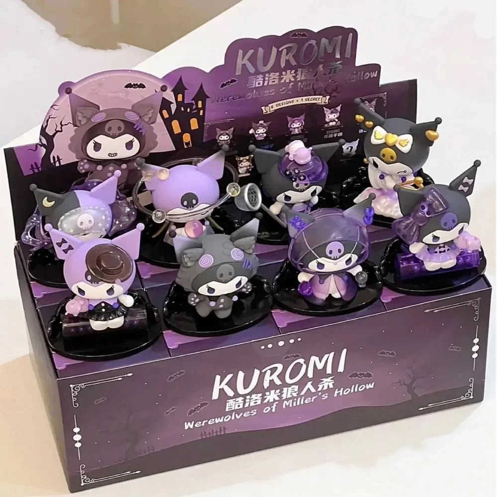 Sanrio Anime Figures Surprise Bag Cute Model Fans Collection Blind Box Bandai Kuromi Werewolf kill Series Action Figure Dolls H251217
