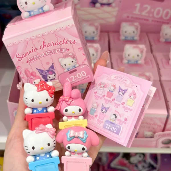 Sanrio Kuromi Melody hipper Bow Sweetheart Series Blind Box Anime Figure Collection Desktop Phone Decorate Ornaments girl gift H251217111