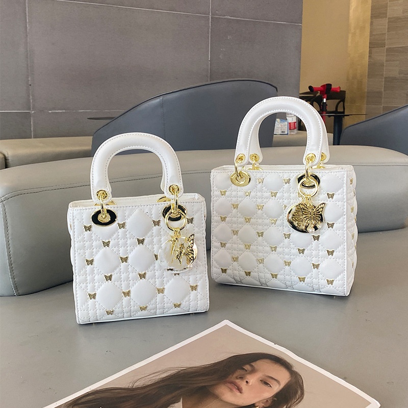 10A Top Luxury Designer Handbag Women's Shoulder Bag Butterfly Studs Princess Diana Bag Women's Leather Handbag