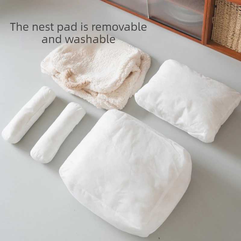 Warm Cat Sofa Bed Sleeping Soft Teddy Detachable Dog Sofa Bed Couch Luxury Small Medium Puppy Sofas Beds Cheap Pet Supplies M251217