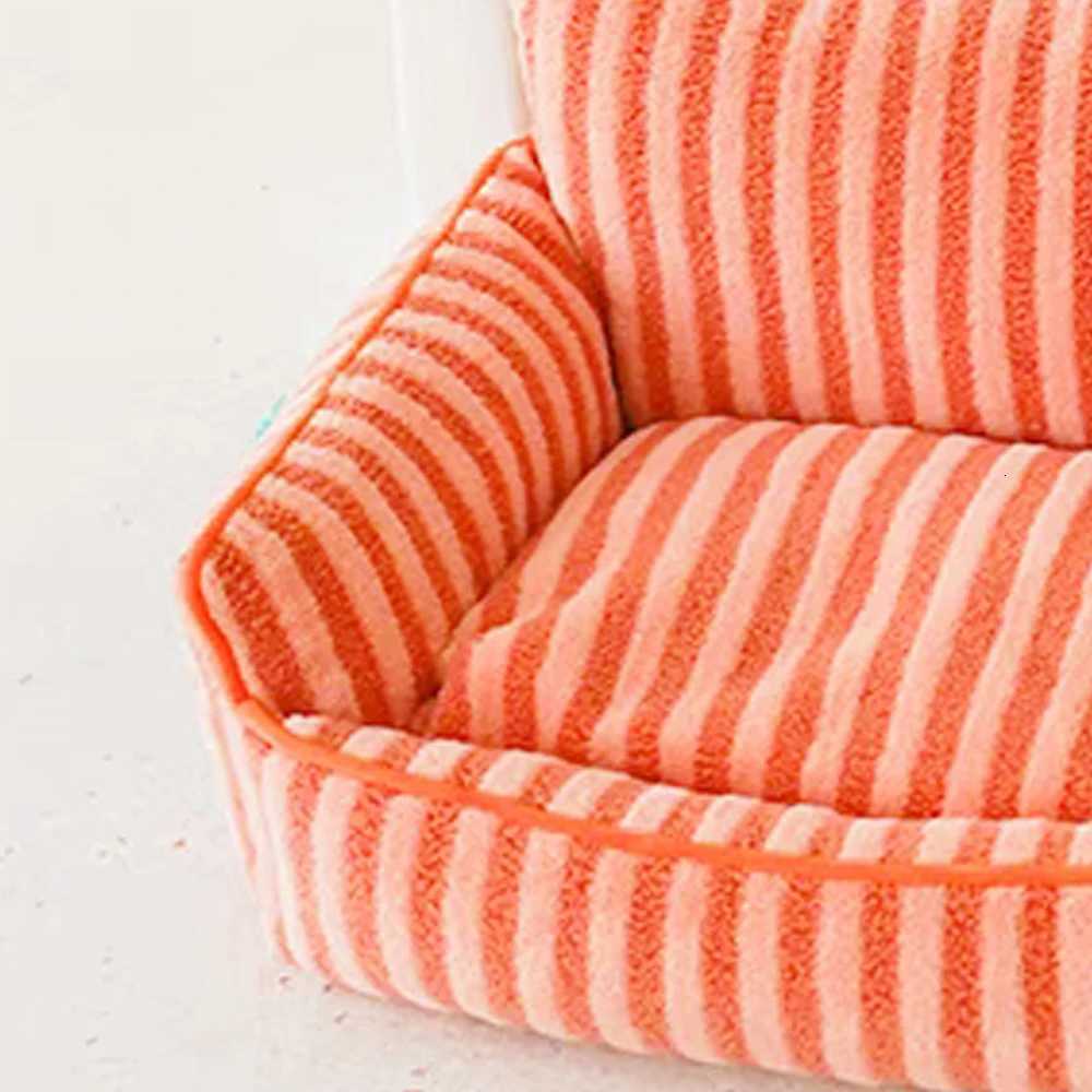 Cats Bed Stripe Bed Sofa Cushions Plush Houses and Habitats Puppy Pet Kitten Accessories Goods Mat Things Accessory M251217