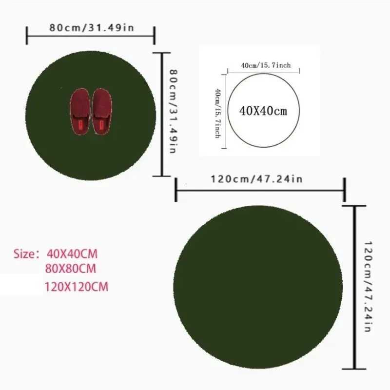 Bohe Large Area Round Rug Non-Slip Wear-resistant Circle Carpet for Living Ro Bedro Soft Floor Mat He Decoration Beautif Y251216