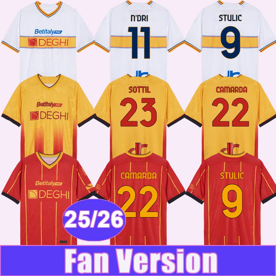 25 26 lEcCe STULIC Mens Soccer Jerseys T.MORENTE BANDA CAMARDA PIEROTTI RAMADANI GALLO MARCHWINSKI Home Away 3rd Football Shirts Short Sleeve Uniforms