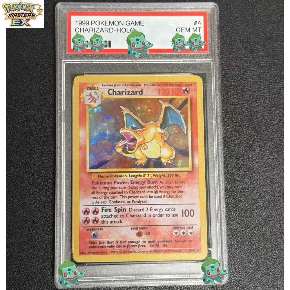 DIY Anime Graded Collection Card CharizardHolo 1ST Edition 4 GEM MT 10 Label Child Gifts L2 L2512171LWM