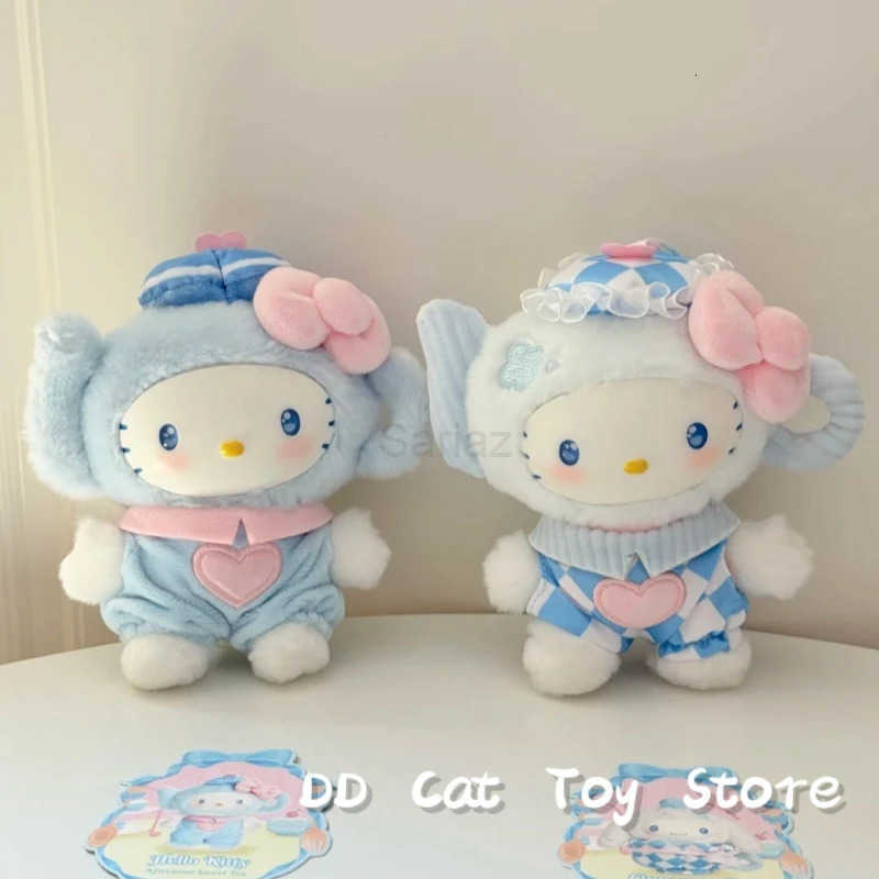 Sanrio New Genuine Blue Flutter Series Vinyl Plush Blind Box Kawaii Kuromi Hello Kitty Bag Pendant Surprise Box Birthday Gift H251217