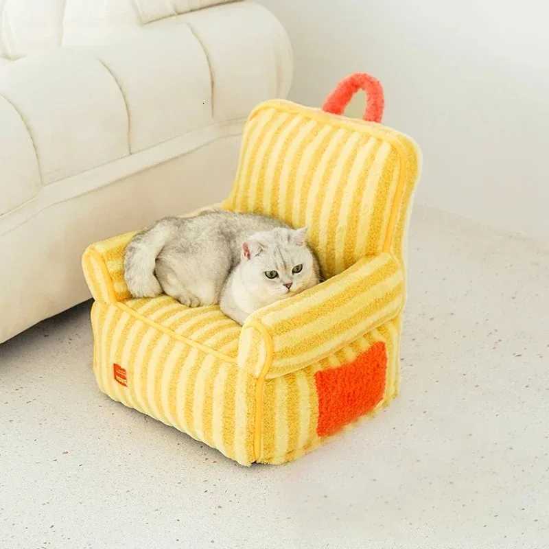 Cat Warm Mats Super Soft Small Dogs Winter Warm Sofa Beds Thicken Pet Fleece Nest Puppy Kitten Washable Sofa M251217