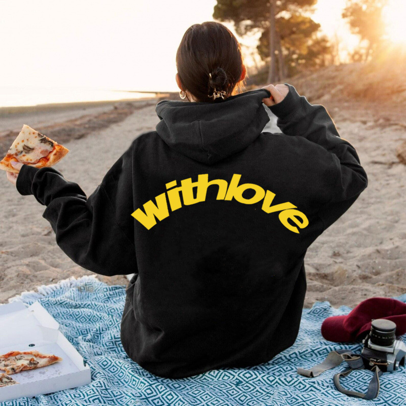 Drop-Shoulder Oversized Couples' Hoodies Men Women Trendy Athletic Casual Pullover Sweatshirts Autumn Winter