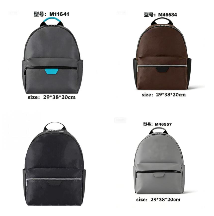 Designer Bag Leather Material Computer Men's Travel Backpack High Quality Canvas Leather Laptop Backpack 46553