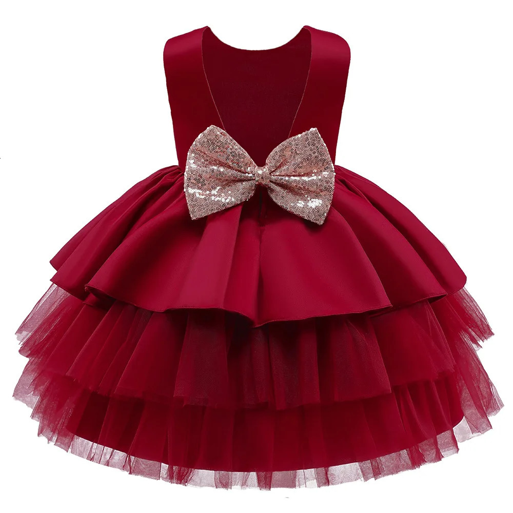 Girls Elegant Dresses Summer Kids Dress For Girls Wedding Bridesmaid Dress Toddler Girls Princess Dress Children Evening Party 251216