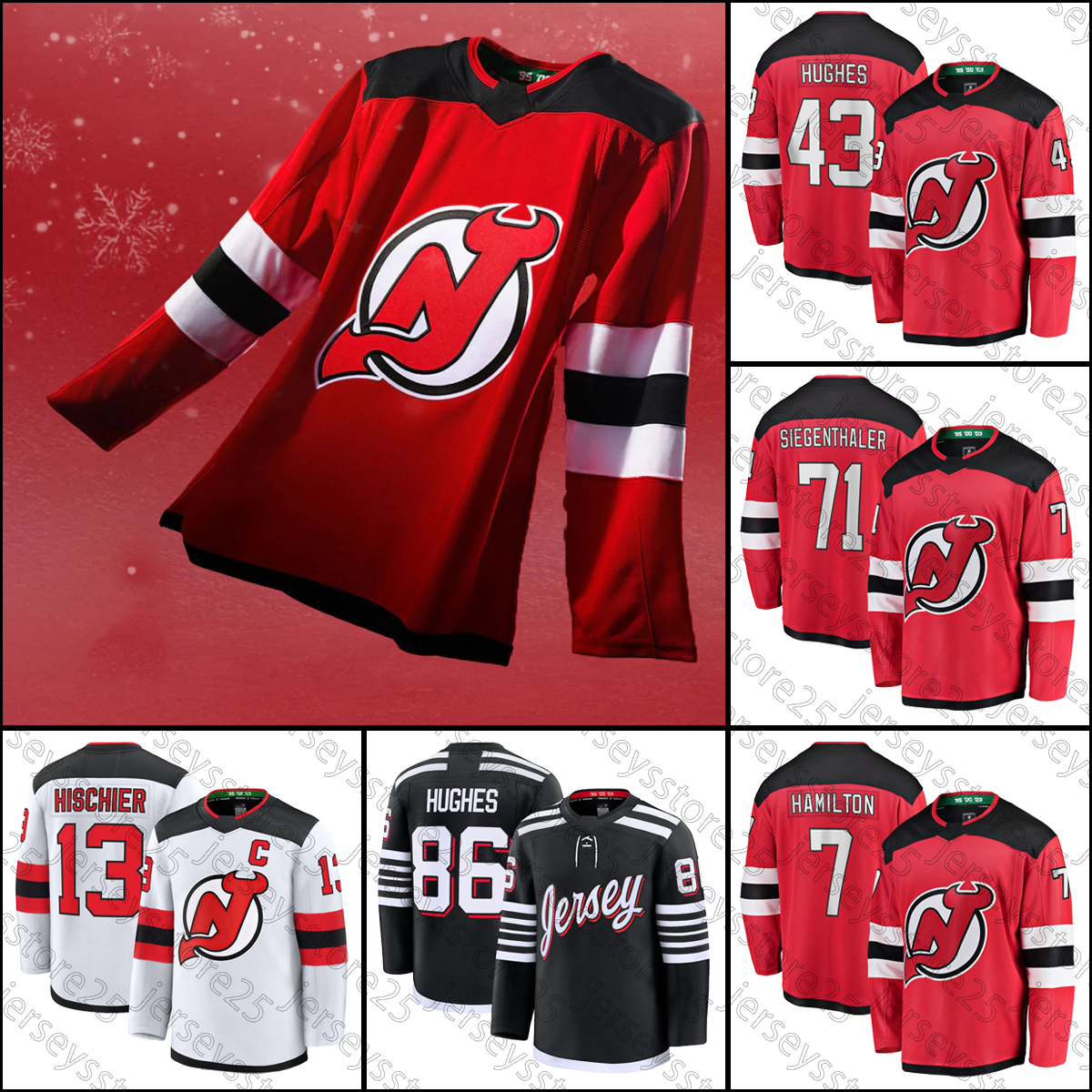 86 Jack Hughes hockey jersey Men Women Youth Reverse Retro devils jersey 43 Luke Hughes Jesper Bratt Tyler Toffoli Nico Hischier Dawson jerseys man