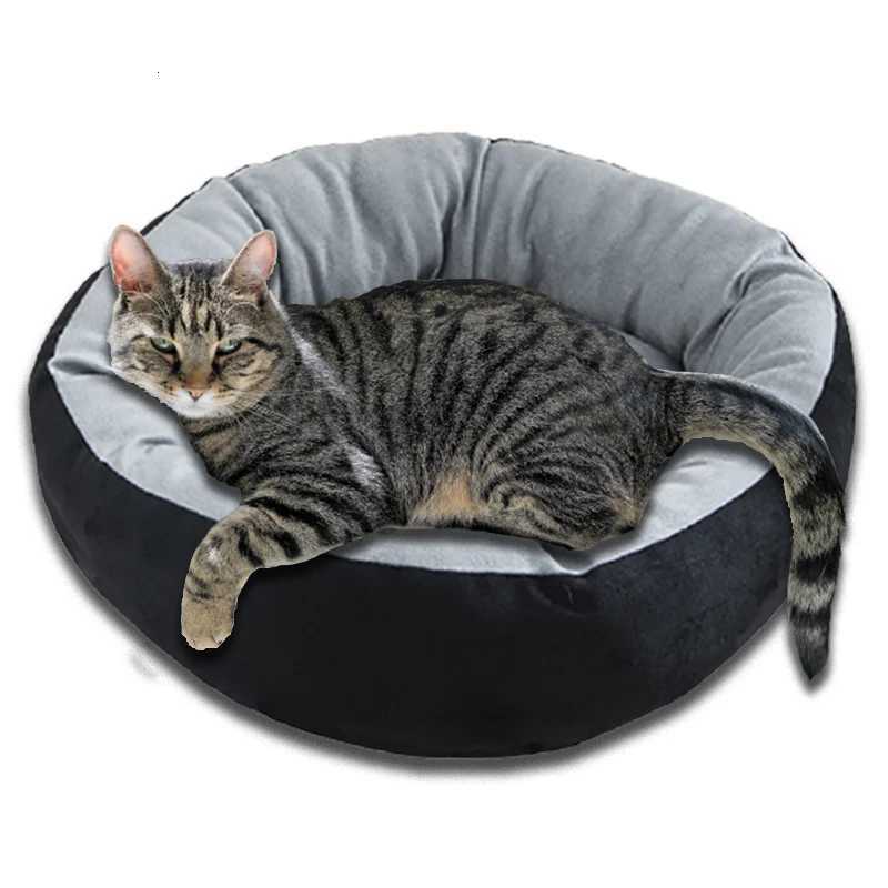 Cute Cat Bed House 60Cm Cotton Cat Cushion Nesk Sofa for Kitten Puppy Dog Bed Warm Basket Cat Accessories Pets Beds and Houses M251217