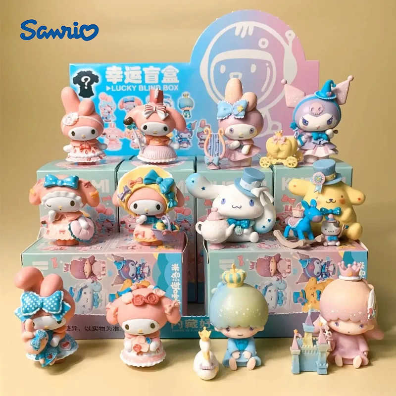 Sanrio 12pcs New Blind Box Kawaii Kuromi Cinnamoroll My Melody Figures Dolls Blind Bag Toy for Fans Gift H251217
