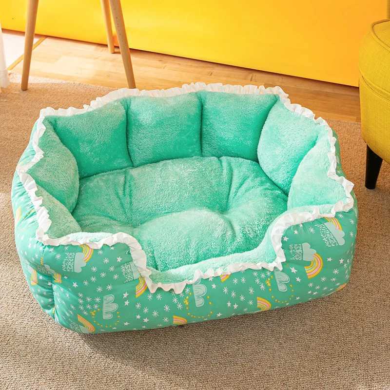 In autumn and winter plus velvet flower kennel small dog bed kennel four seasons general cat bed dog house pet M251217