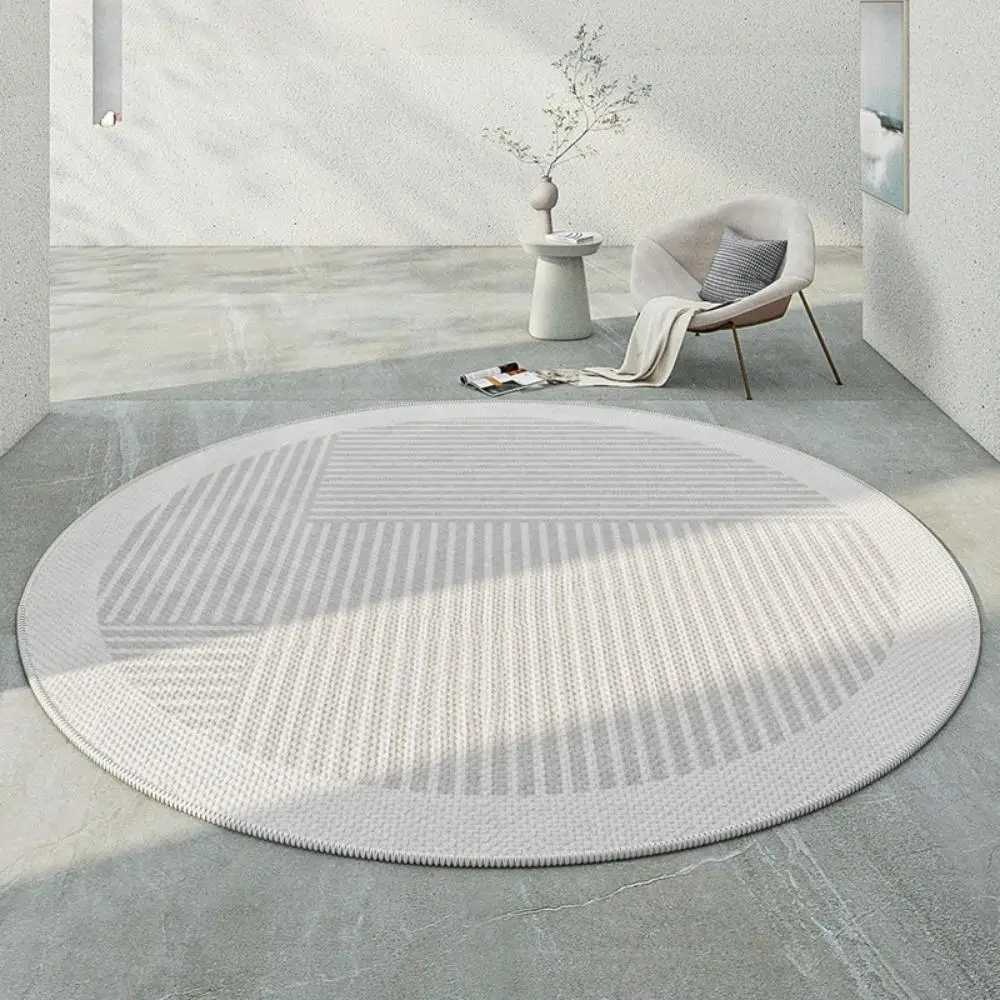 Soundproof And Dirty-resistant Round Carpet Off Cputer E-sports Swivel Chair Rocking Table Study Bench Bedro Floor Mat Y251216