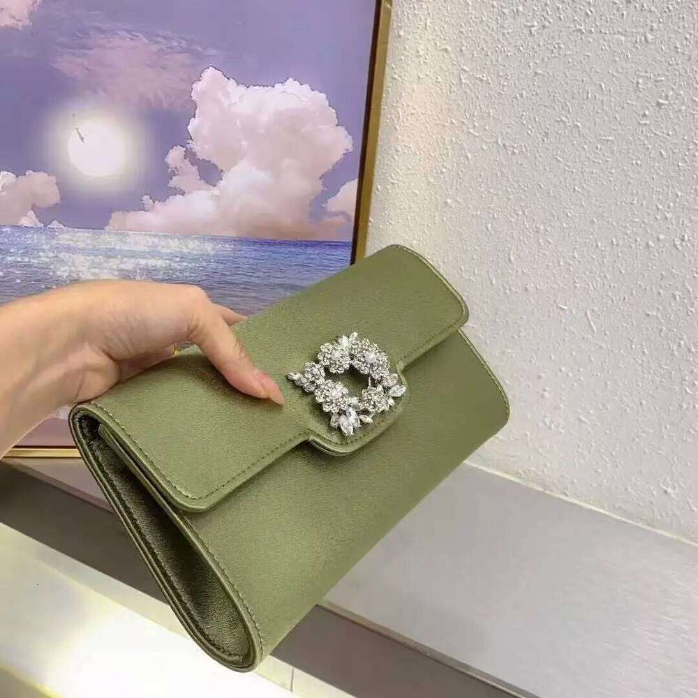 Luxury Designer Fashion Satin Clutch Purse Women Handbag Glitter Diamond Evening Wedding Party Banquet Shoulder Bag