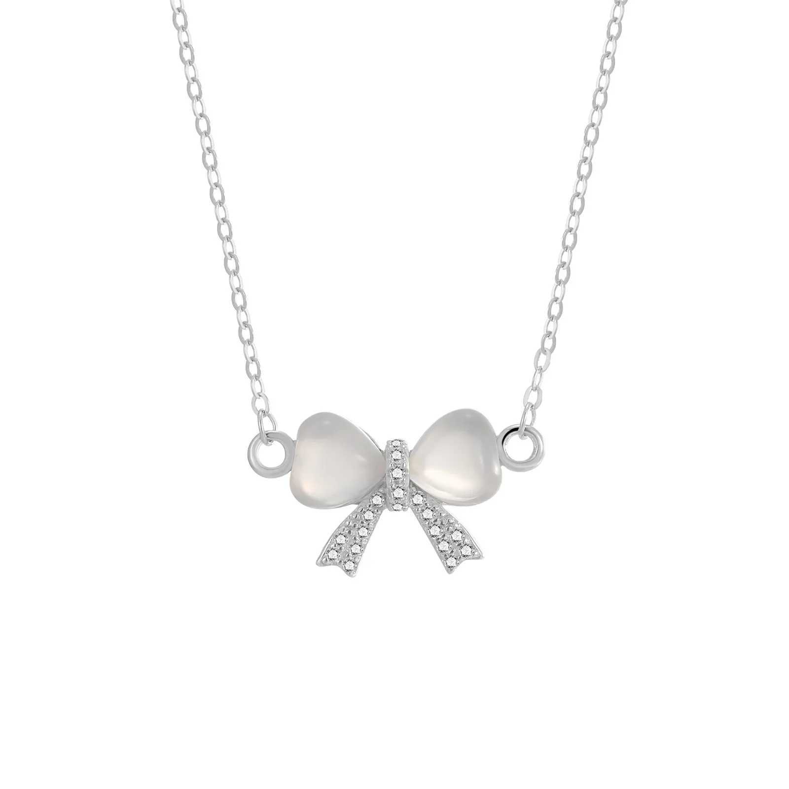 Exquisite Clavicle Chain Elegant Scrub Bow Pendant Necklace For Women Girls Temperament Collar Chain Korean Student Choker y2k G251217