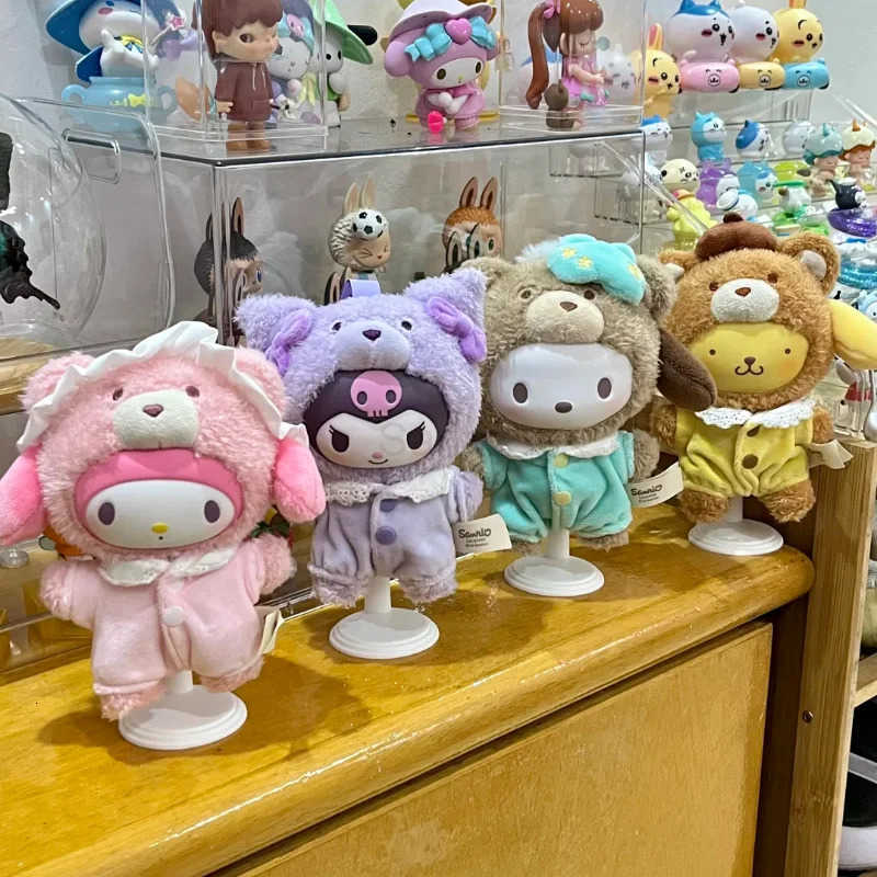 Sanrio Original Toptoy Velvet Plush Latte Baby Series Vinyl Blind Box Cute Fuffy Pendant Mystery Box Anime Figure Keychain Gift H251217