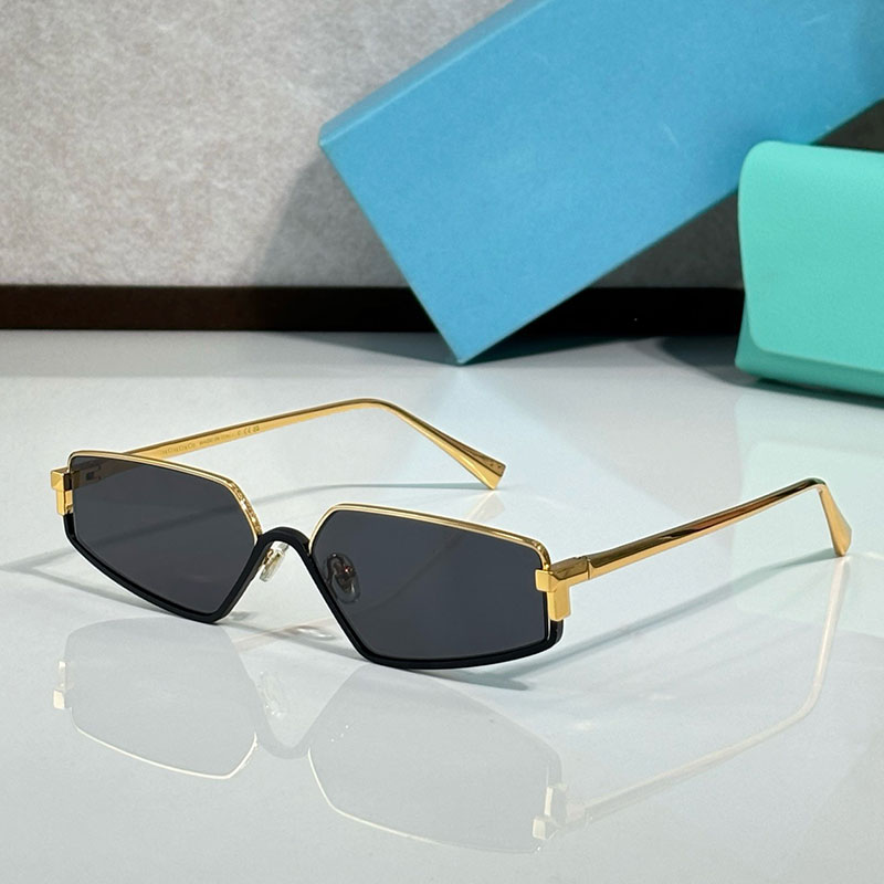 Designer Sunglasses Womens Luxury Metal Sunglasses TF3313 Retro Polygonal Womens Sunglasses UV400 Protective Casual Style Sunglasses