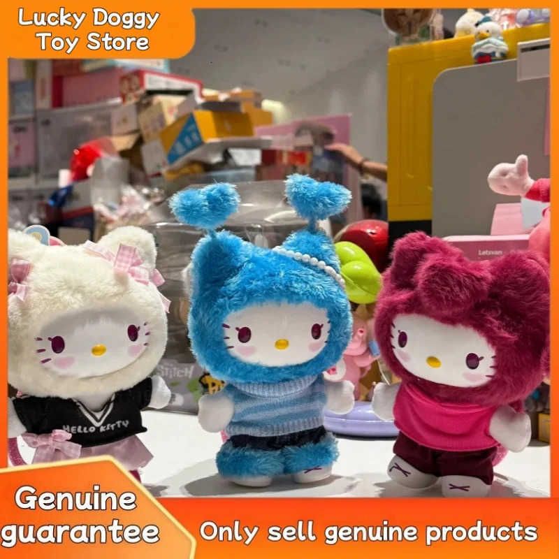 Sanrio New Hello Kitty Popstar Series Vinyl Blind Box Cute Figure Plush Doll Mystery Action Figures Pendant Collection Model Toy Gifts H251217
