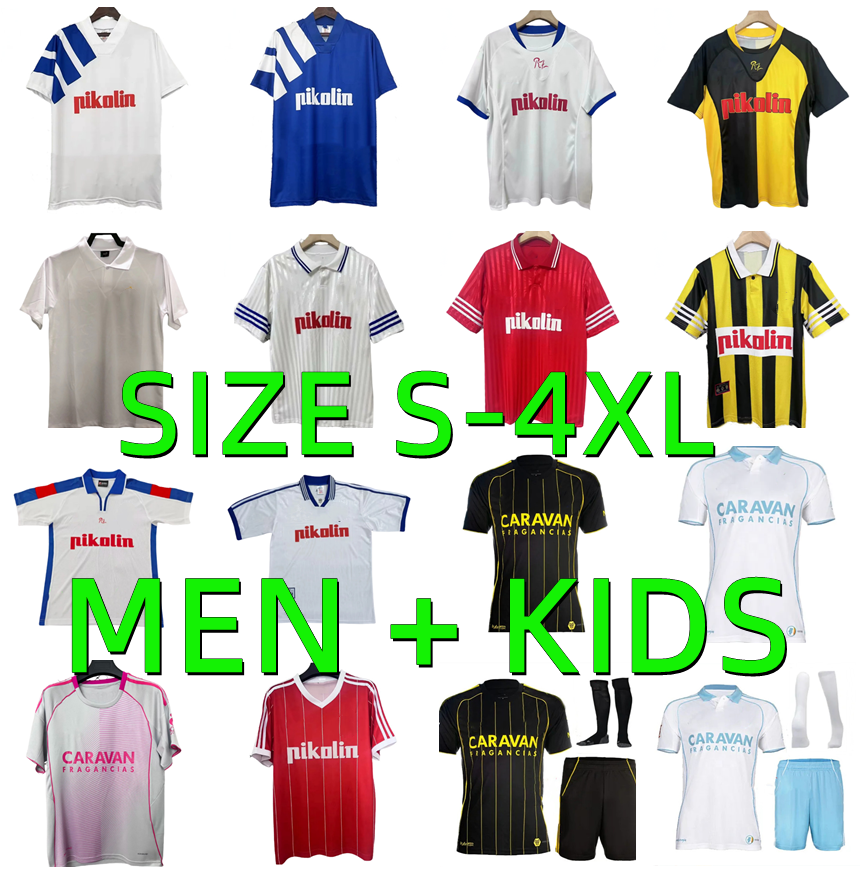 2025 2026 Real Zaragoza Soccer jerseys 1992 1993 1995 1996 1997 1998 2001 2002 Retro SOBERON RATON NARVAEZ ZAPATER BERMEJO Football shirts camiseta de futbol Men kids