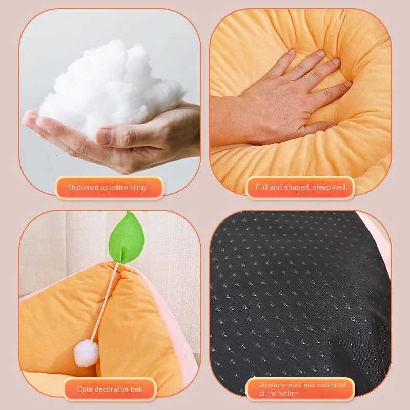 Semi-Enclosed Cat Beds For Winter Warmth Winter Cat Houses Dog Houses Cat Houses Suitable For All Four Seasons M251217