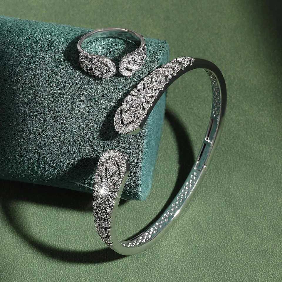 ZAKOL Luxury AAA Zircon Ring Set for Women Elegant Dubai Saudi Bridal Wedding Party Expensive Jewelry Set M251217