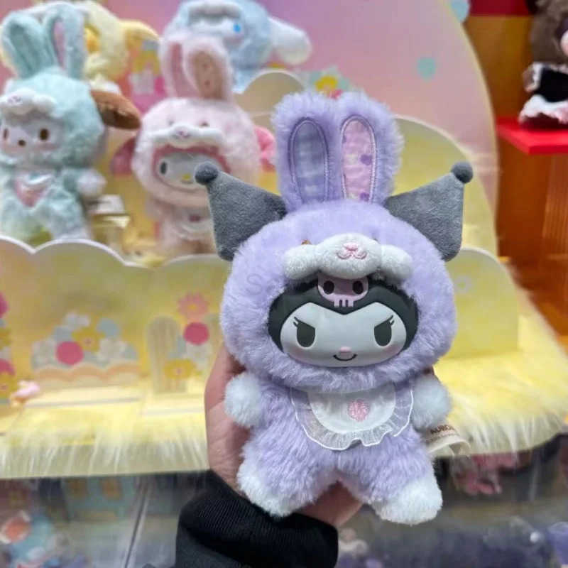 Sanrio Cartoon Elf Rabbit Series Blind Box Kuromi Hello Kitty 3 Generations Cute plush Vinyl Doll Toys ChildrenS Toys Christmas H2512171