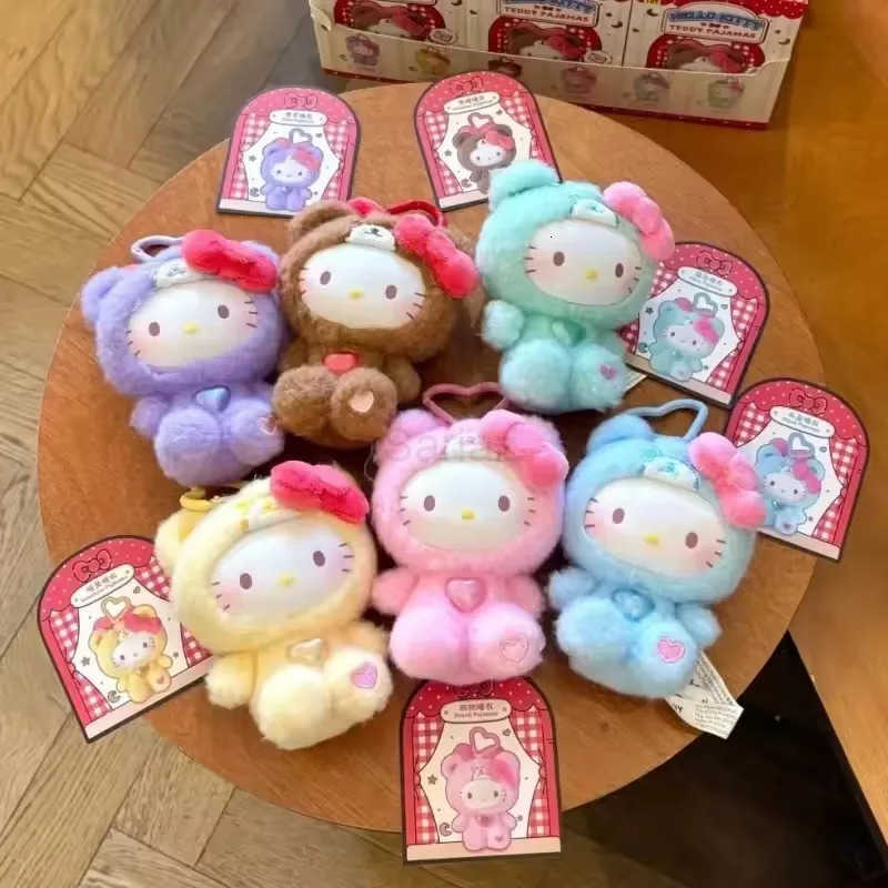 Sanrio hot toy Hellokitty Teddy Sleepwear Series Surprise Blind Box Vinyl Doll Cute Girls Holiday Gift Fashionable Trendy Toy H2512171