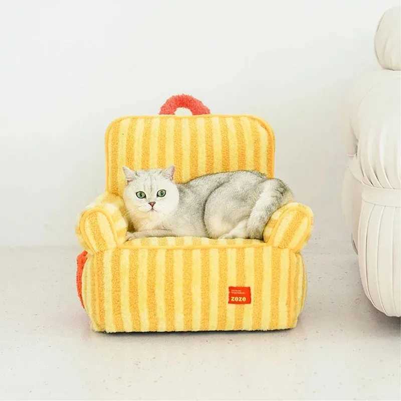 Cat Warm Mats Super Soft Small Dogs Winter Warm Sofa Beds Thicken Pet Fleece Nest Puppy Kitten Washable Sofa M251217