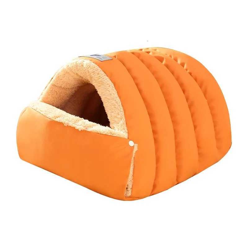 Closed sleeping bag cat nest Foldable Pet House Cat Bed Pet Nest Winter Warm Dog Nest Imitation Leather Semi Enclosed Cat Nest M251217