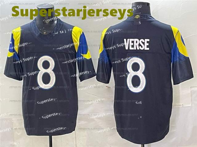 Custom 2025 Rivalries jersey 9 Matthew Stafford Kyren Williams Aaron Donald Puka Nacua avante Adams Christian McCollough Stetson Bennett IV Personaliz