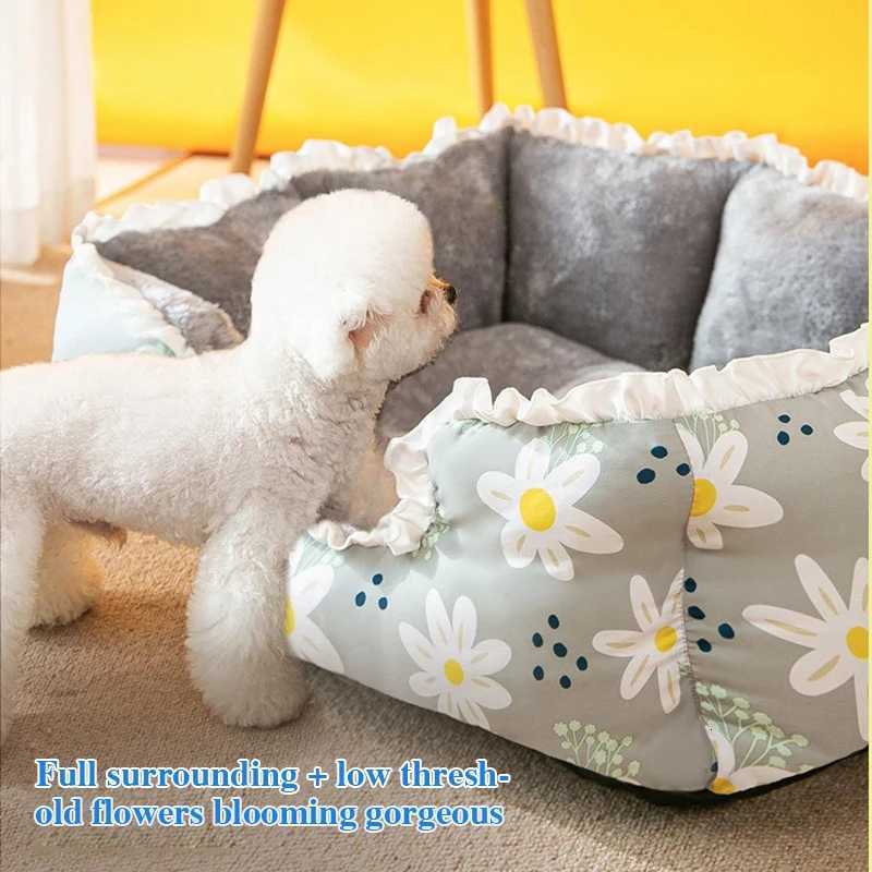 In autumn and winter plus velvet flower kennel small dog bed kennel four seasons general cat bed dog house pet M251217